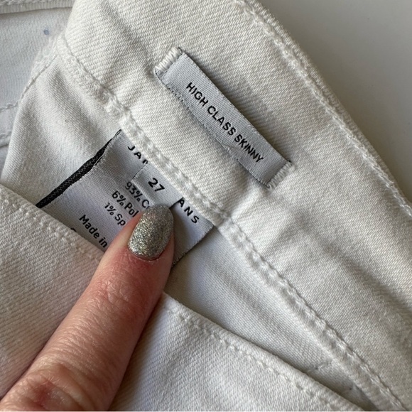 James Jeans White High Class Skinny Jeans 27 - Picture 4 of 5